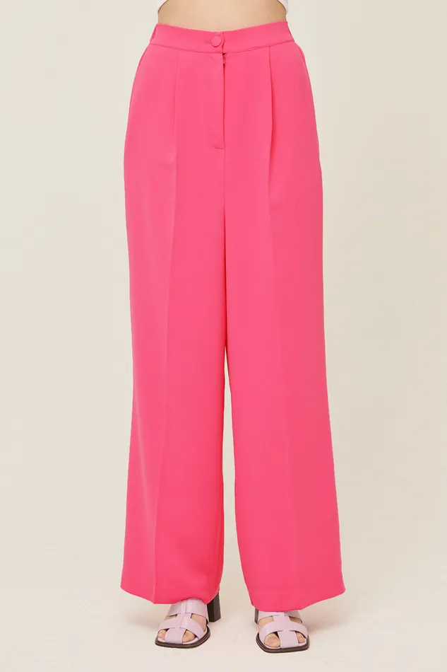 Storets Jania High Wide Leg Pants Women Trousers
