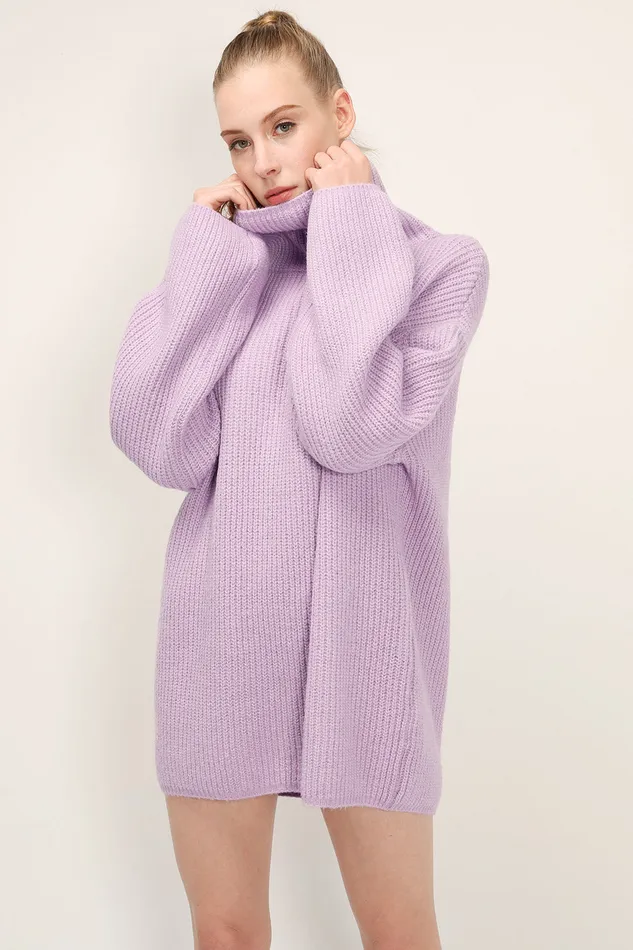 Storets Kinsley Turtle Neck Knit Dress Women Sweaters and Knitwears