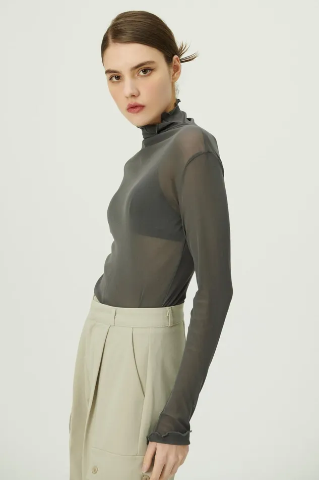 Storets Lily Sheer Mesh Top Women Tops Storets Lily Sheer Mesh Top Women Tops