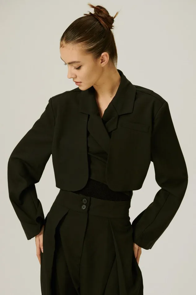 Storets Lyla Trench Crop Blazer Women Blazer