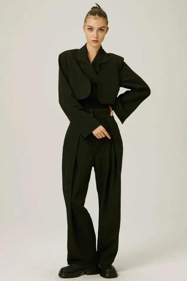 Storets Lyla Trench Crop Blazer Women Blazer