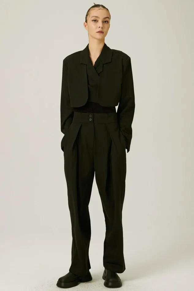 Storets Lyla Trench Crop Blazer Women Blazer