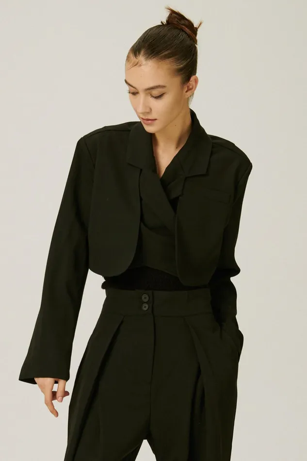 Storets Lyla Trench Crop Blazer Women Blazer