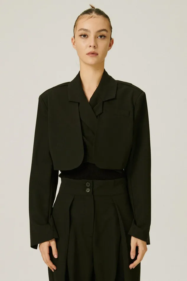 Storets Lyla Trench Crop Blazer Women Blazer