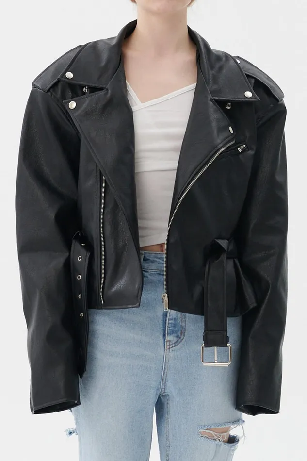 Storets Megan Oversized Rider Jacket Women Jackets and Coats Storets Megan Oversized Rider Jacket Women Jackets and Coats