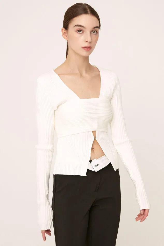 Storets Raleigh Bandeau Top Cardi Set Women Cardigan Storets Raleigh Bandeau Top Cardi Set Women Cardigan
