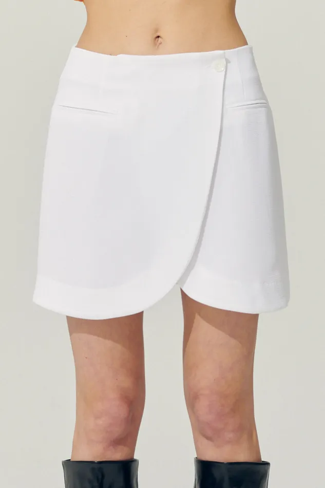 Storets Reborn Eva Tulip Wrap Mini Skirt Women Skirts