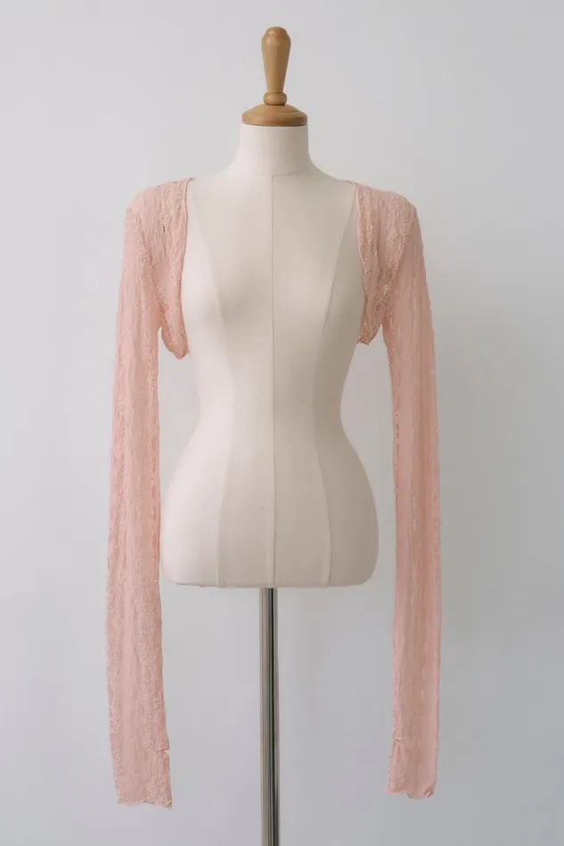 Storets Reina Lace Cropped Shrug Cardi Women Sweaters and Knitwears Storets Reina Lace Cropped Shrug Cardi Women Sweaters and Knitwears