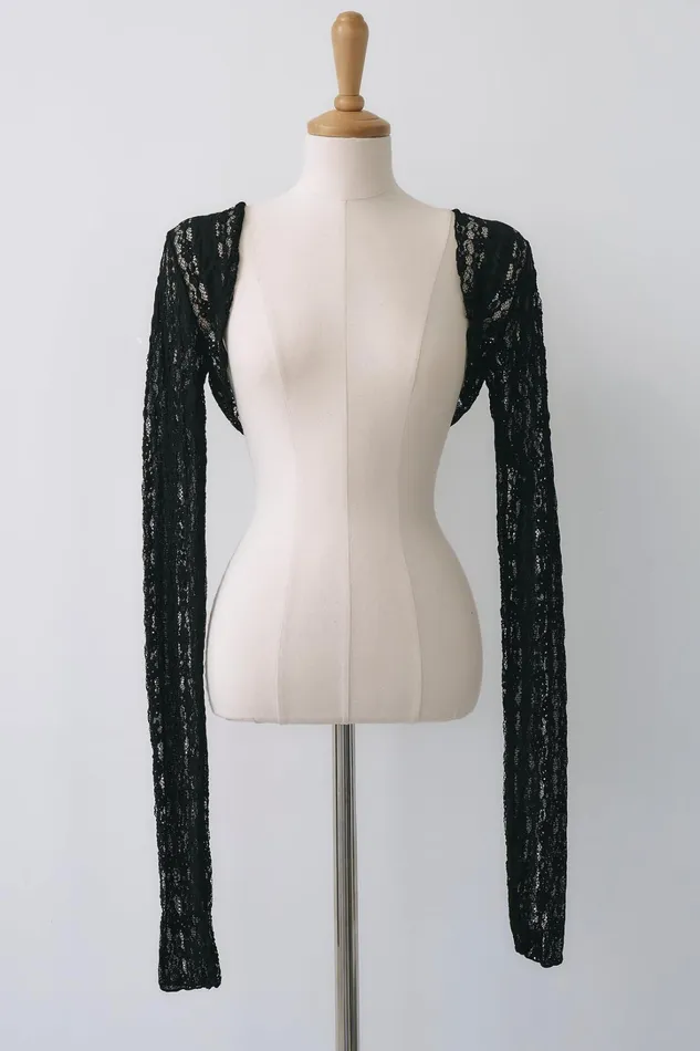 Storets Reina Lace Cropped Shrug Cardi Women Sweaters and Knitwears Storets Reina Lace Cropped Shrug Cardi Women Sweaters and Knitwears