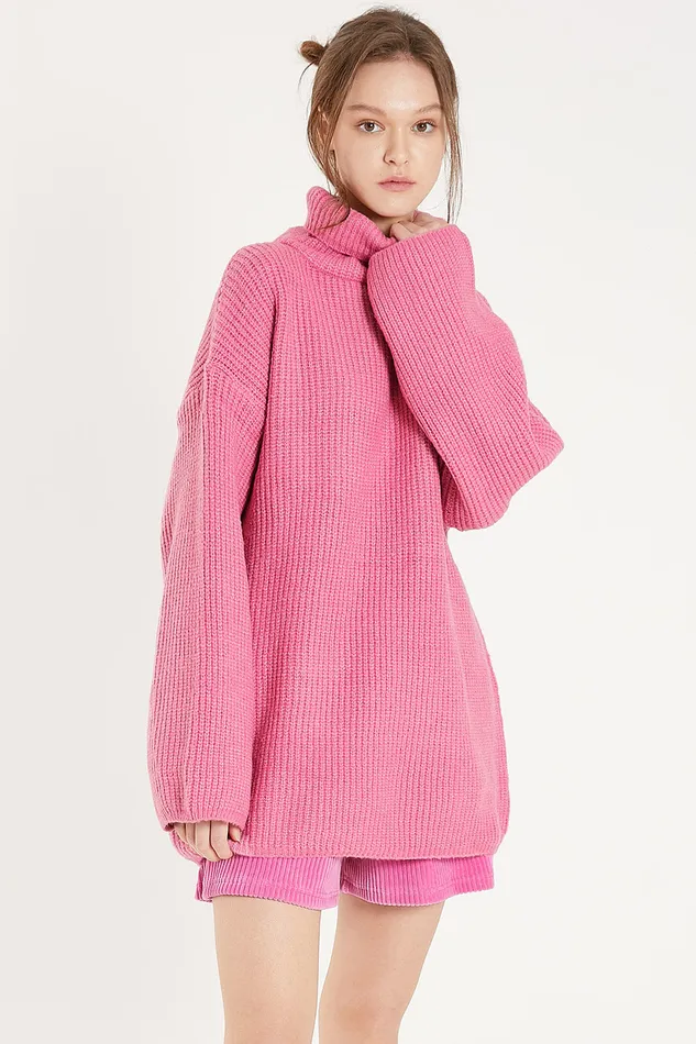 Storets Serena Turtleneck Oversized Sweater Women Sweaters and Knitwears Storets Serena Turtleneck Oversized Sweater Women Sweaters and Knitwears