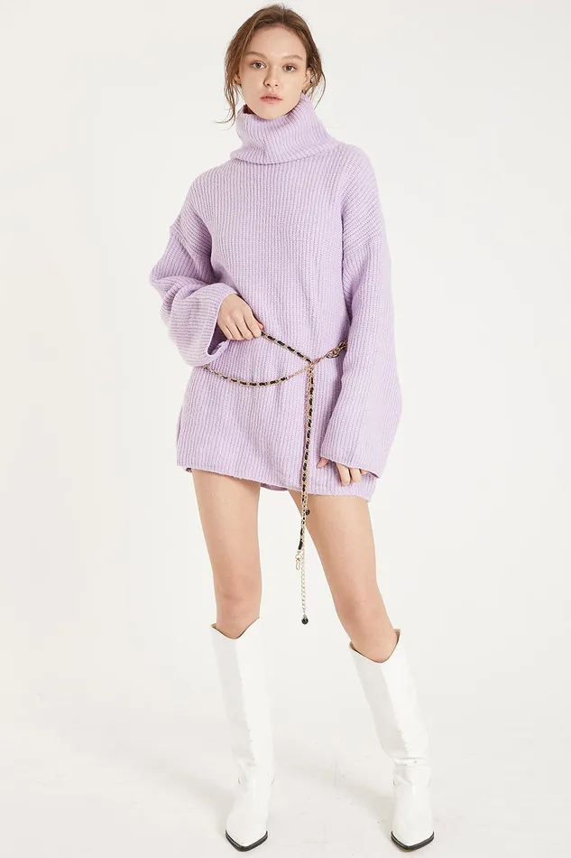 Storets Serena Turtleneck Oversized Sweater Women Sweaters and Knitwears Storets Serena Turtleneck Oversized Sweater Women Sweaters and Knitwears
