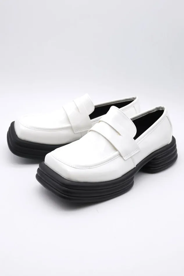 Storets Squared Toe Chunky Loafers Women Shoes