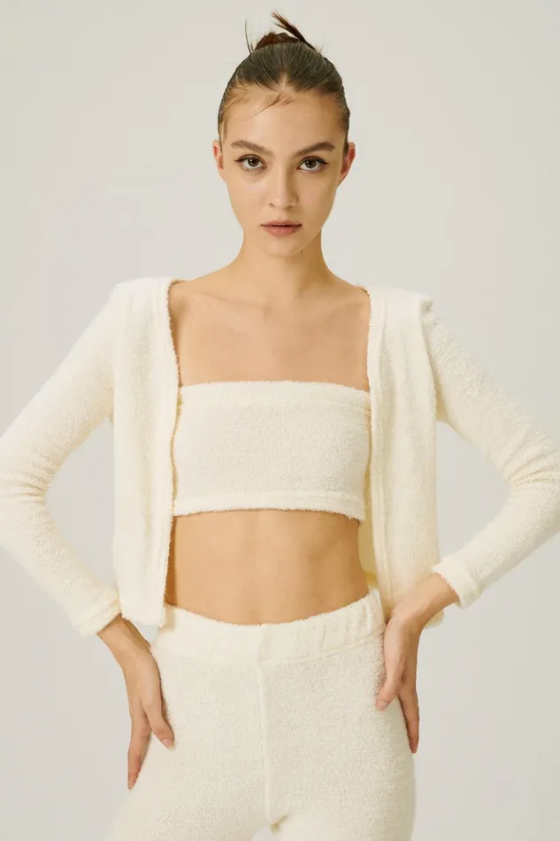 Storets Vera Fuzzy 3piece Set Women Sweaters and Knitwears