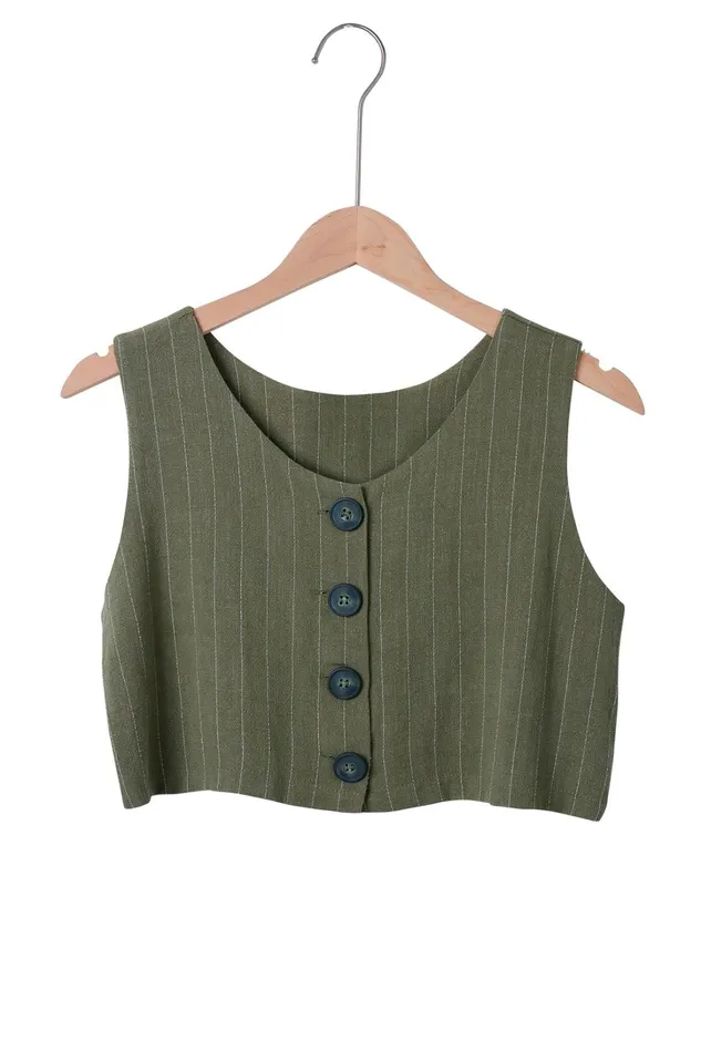 Storets Yve Striped Linen Top Women Tops Storets Yve Striped Linen Top Women Tops