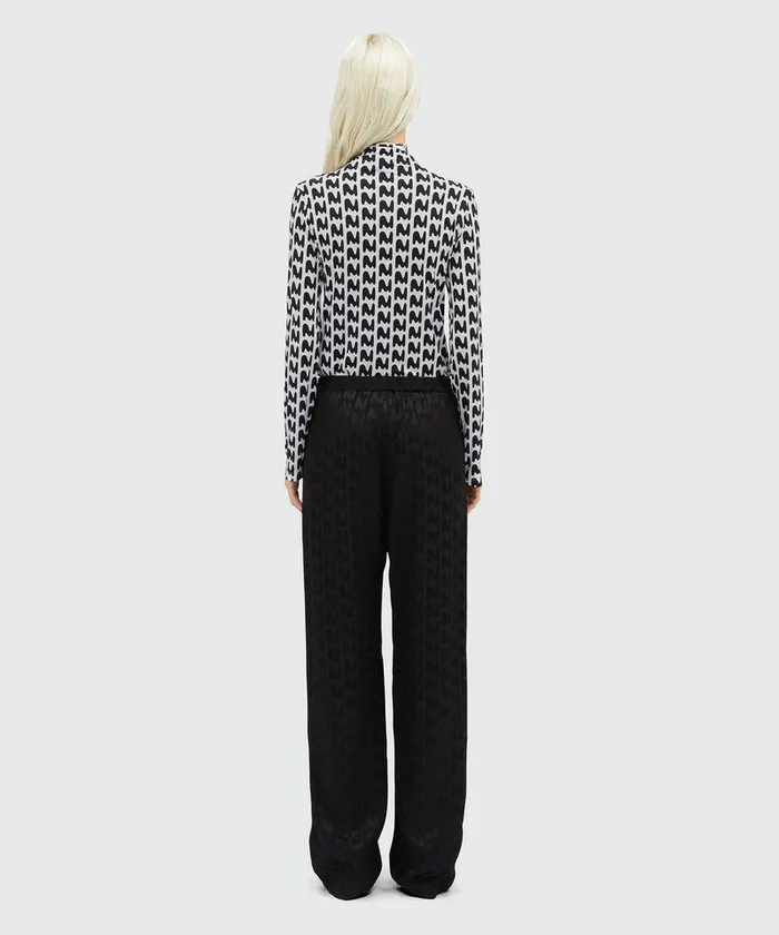 Straight Pants With 034Themwave034 Motif Women MSGM Pants And Shorts