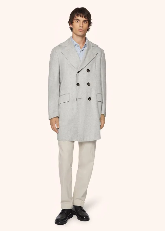 STRIPED COTTON SHIRT Men Kiton Shirts