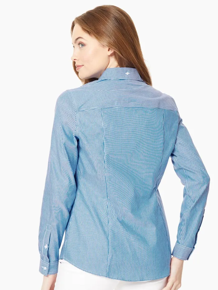 Striped EasyCare ButtonUp Shirt Women Jones New York Tops and Blouses Striped EasyCare ButtonUp Shirt Women Jones New York Tops and Blouses