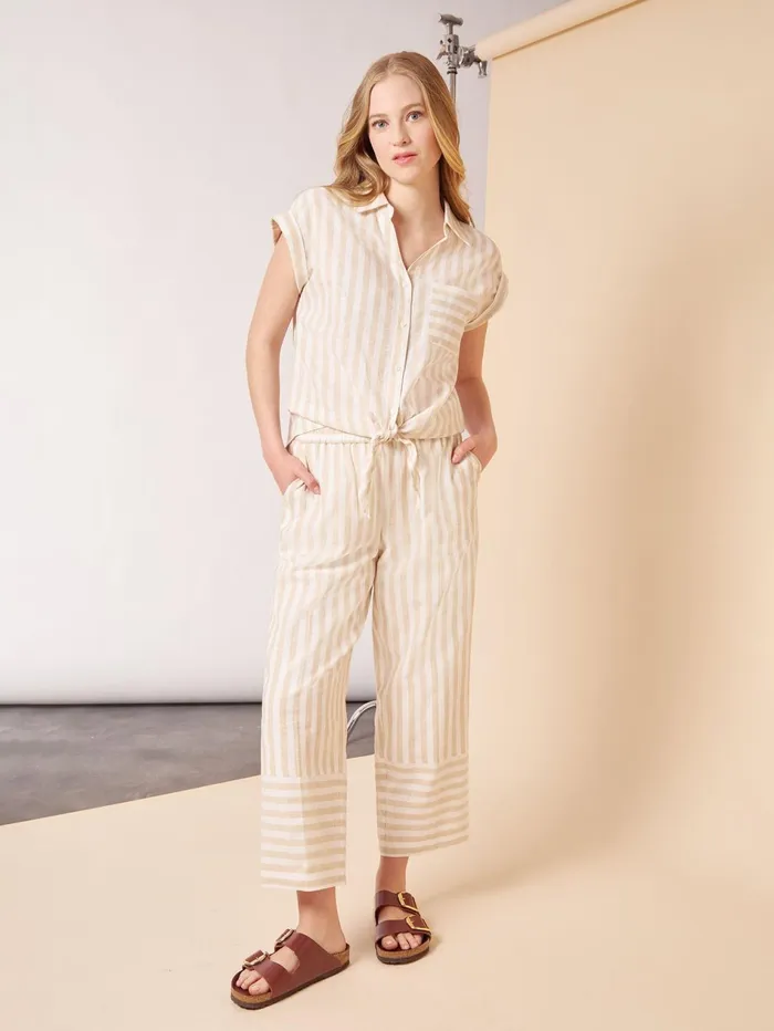 Striped TieFront ButtonDown Blouse Women Jones New York Sale Striped TieFront ButtonDown Blouse Women Jones New York Sale