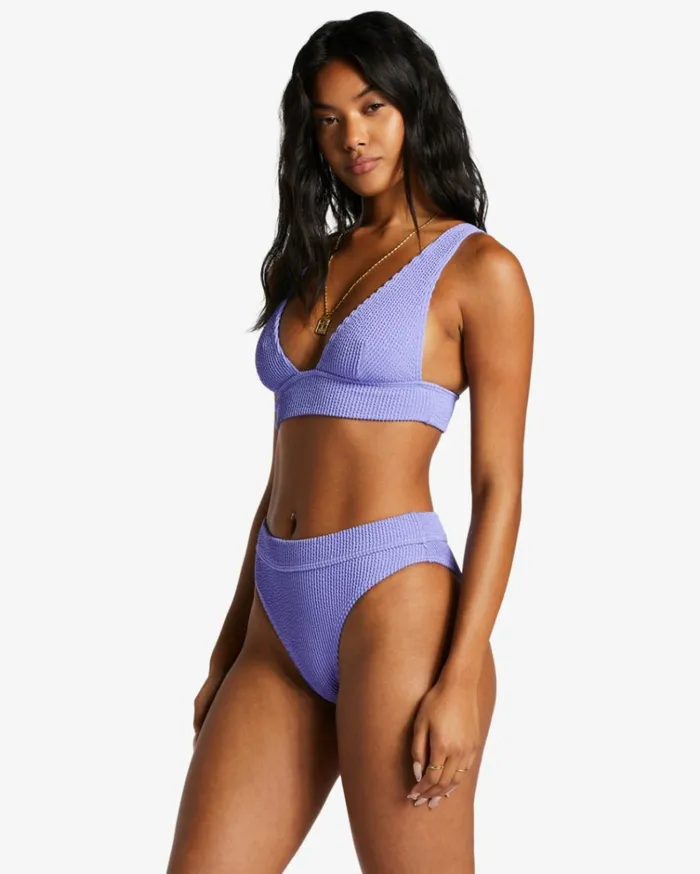 Summer High Remi Plunge Bikini Top Violet Cove Women Billabong Bikini Tops