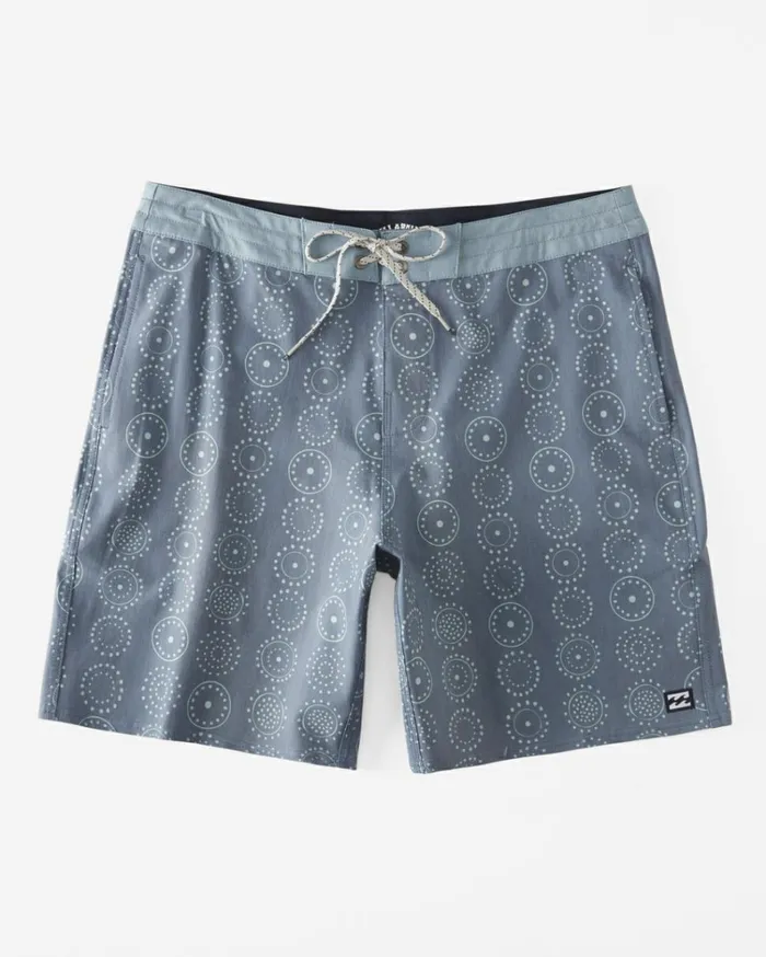Sundays Lo Tide 19034 Boardshorts Dusty Blue Men Billabong Side Pockets