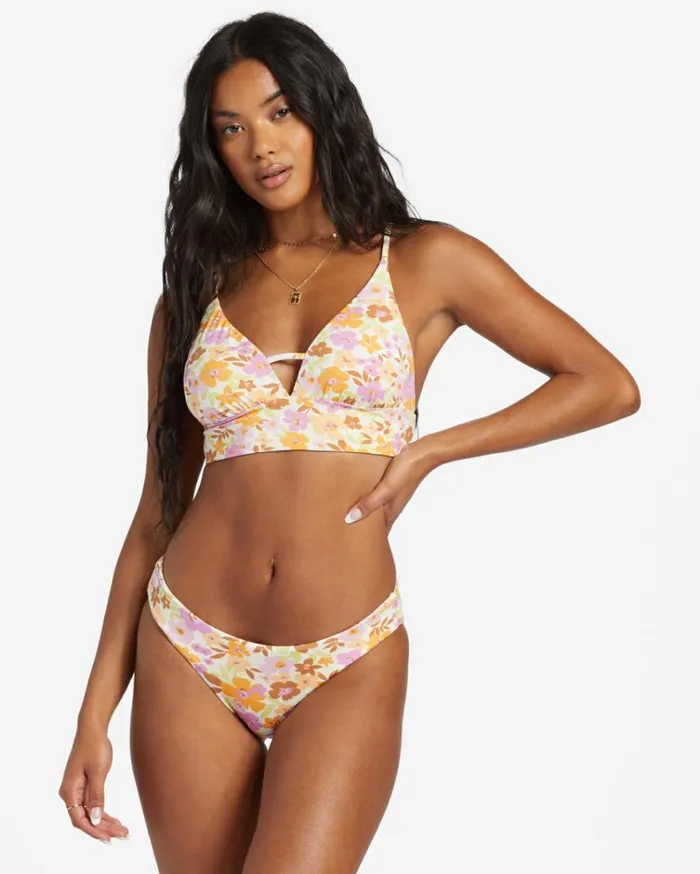 Sungazers Rev V Neck Cami Bikini Top Multi Women Billabong Bikinis