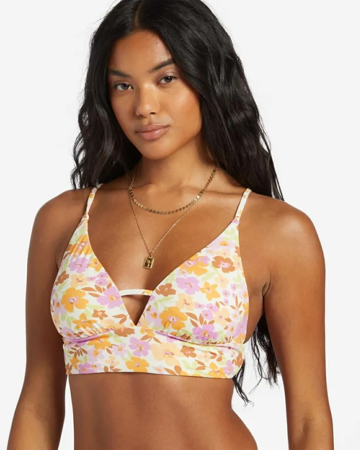 Sungazers Rev V Neck Cami Bikini Top Multi Women Billabong Bikinis