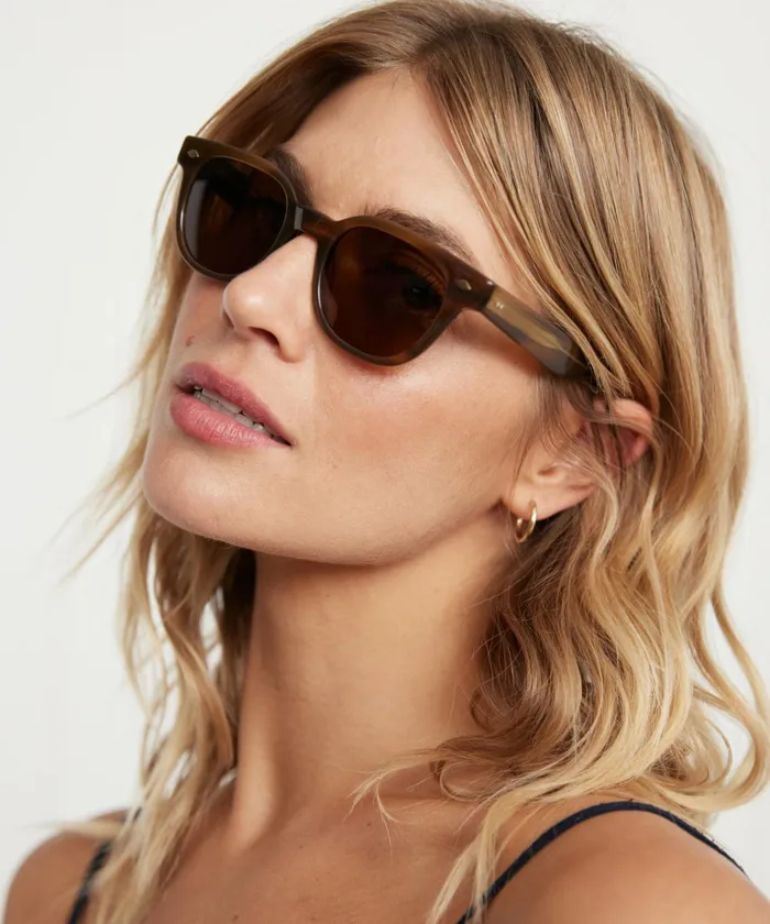 Sunglasses Women Jenni Kayne Canter Sunglasses Saddle Tortoisepure Coffee