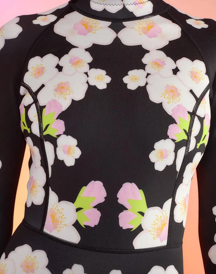 Surf and Swim Women Cynthia Rowley Cherry Blossom Wetsuit