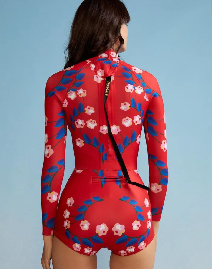 Surf and Swim Women Cynthia Rowley Vine Floral Wetsuit