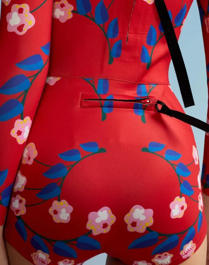 Surf and Swim Women Cynthia Rowley Vine Floral Wetsuit
