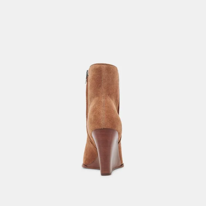 Susann Wide Booties Chestnut Suede Women Dolce Vita Boots and Booties