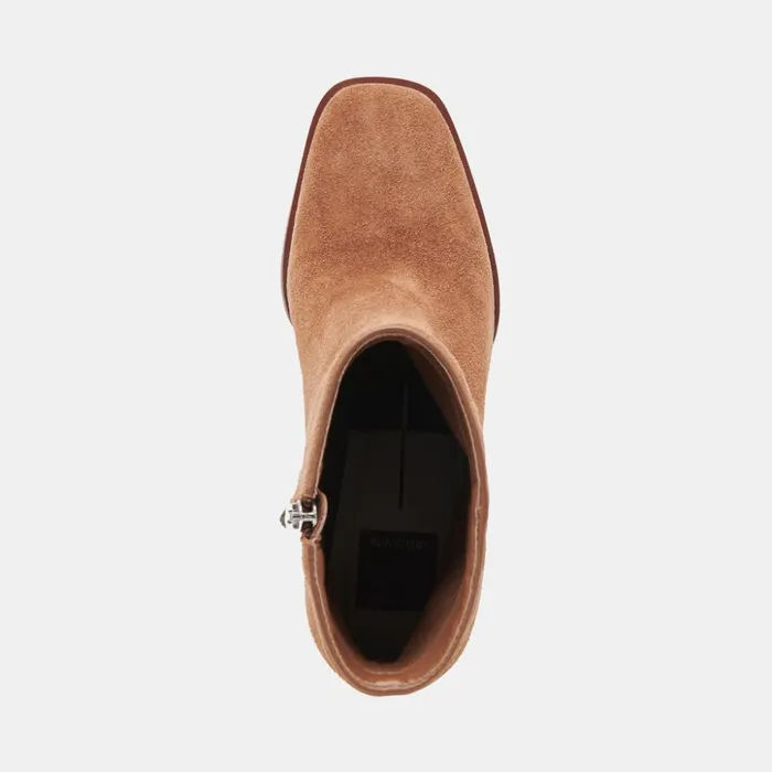Susann Wide Booties Chestnut Suede Women Dolce Vita Boots and Booties