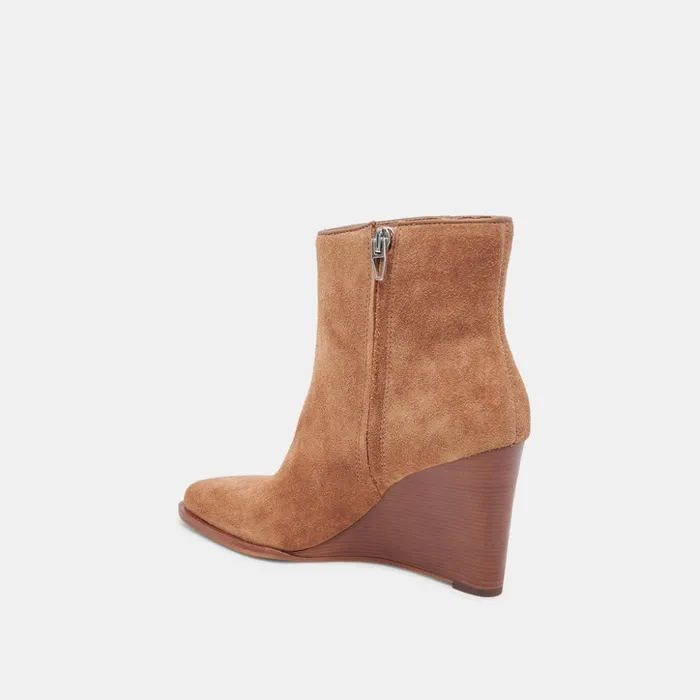 Susann Wide Booties Chestnut Suede Women Dolce Vita Boots and Booties