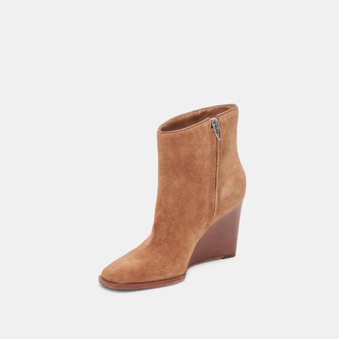 Susann Wide Booties Chestnut Suede Women Dolce Vita Boots and Booties