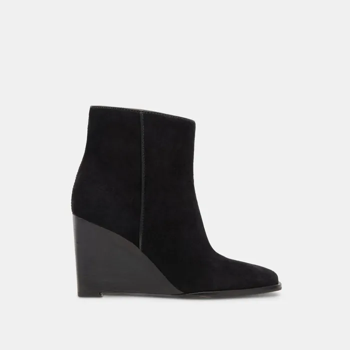 Susann Wide Booties Onyx Suede Women Dolce Vita Boots and Booties