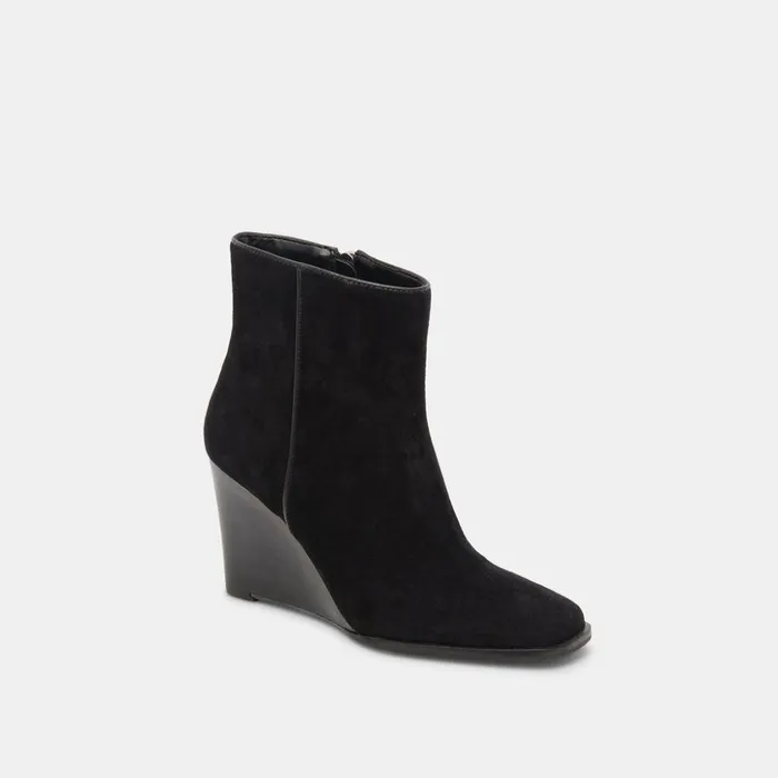 Susann Wide Booties Onyx Suede Women Dolce Vita Boots and Booties