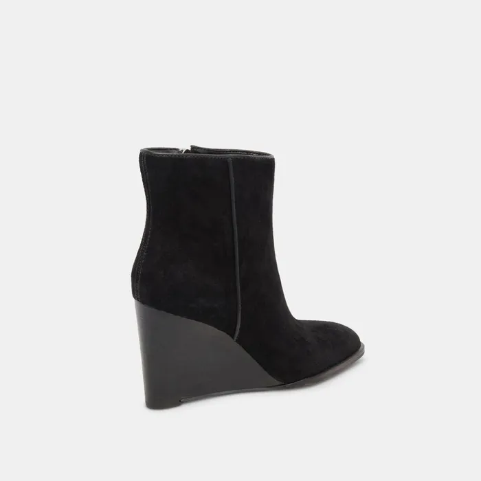 Susann Wide Booties Onyx Suede Women Dolce Vita Boots and Booties