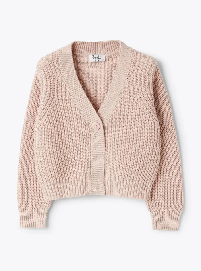 Sweaters And Cardigans Girl 216 Il Gufo Organic Cotton Cardigan