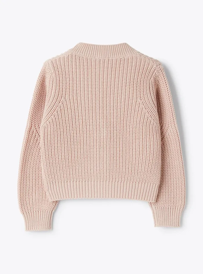Sweaters And Cardigans Girl 216 Il Gufo Organic Cotton Cardigan