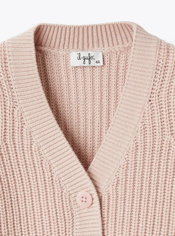 Sweaters And Cardigans Girl 216 Il Gufo Organic Cotton Cardigan