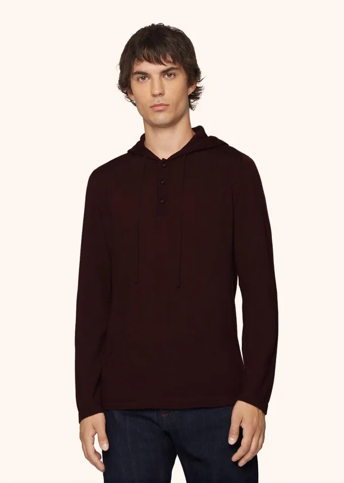 SWEATSHIRT HOODED CASHMERE Men Kiton Knitwear SWEATSHIRT HOODED CASHMERE Men Kiton Knitwear