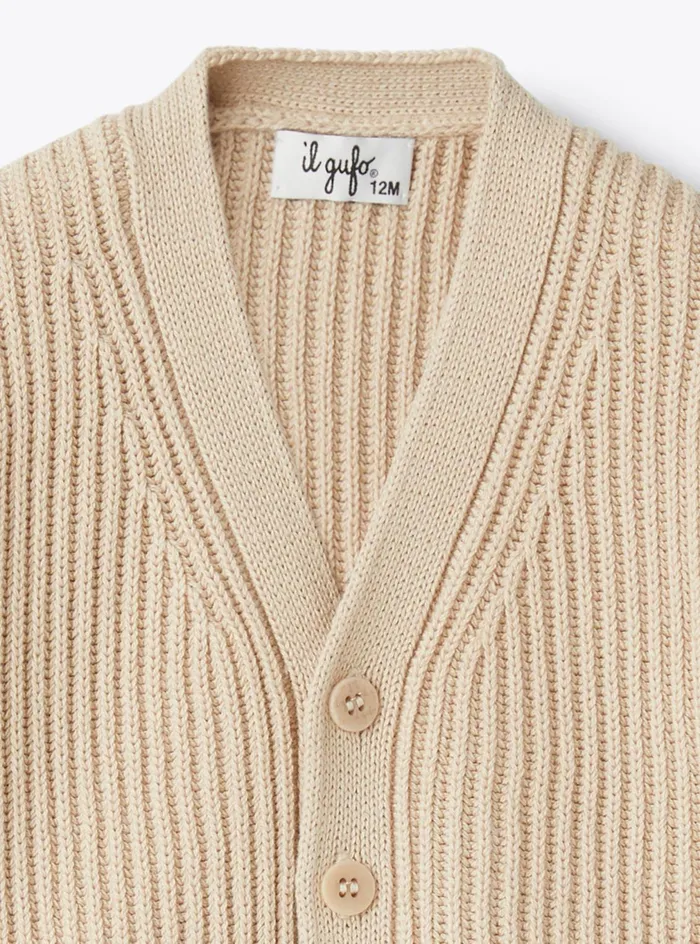 Sweatshirts And Sweaters Baby 036Boy 216 Il Gufo Organic Cotton Cardigan