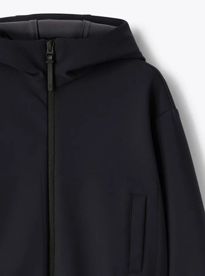 Sweatshirts Boy 216 Il Gufo Hoodie Jacket In Sensitive Fabrics