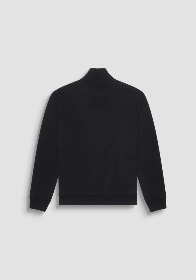 Sweatshirts Men Antony Morato Regular Fit Sweatshirt With Zip In Sustainable CottonBlend Fabric Black