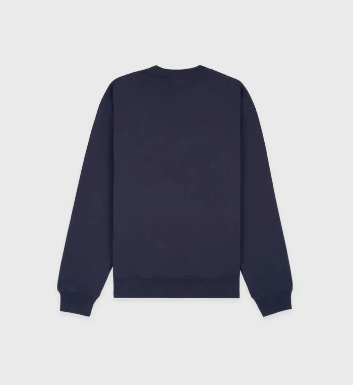 Sweatshirts Men Sporty and Rich Sports Crewneck 8211 NavyWhite
