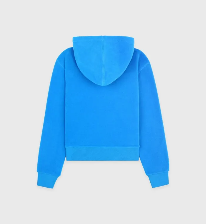 Sweatshirts Women Sporty and Rich Hooded Polar Sweatshirt 8211 Ocean