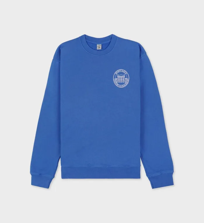 Sweatshirts Women Sporty and Rich Vendome Resort Crewneck 8211 Paris BlueWhite