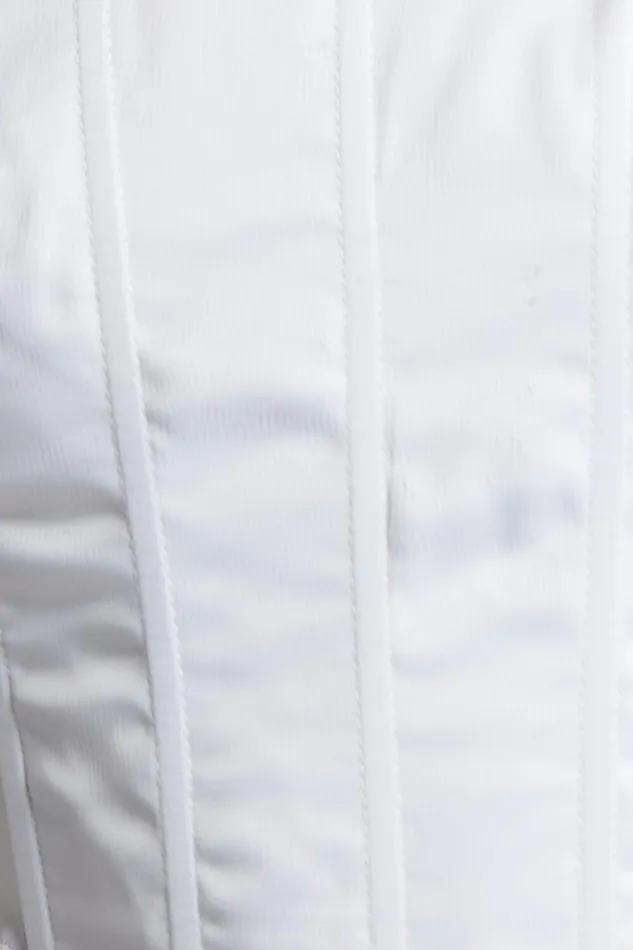 Sweet Disguise Top 8211 Shoulder Tie Corset Top In White Women Showpo Curve Clothes