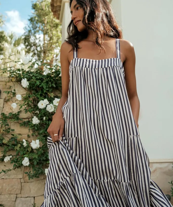 Swim and Beach Women Jenni Kayne Summer Dress Ink Stripe