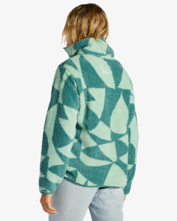 Switchback Mock Neck Fleece Pine Women Billabong Sweatshirts and Fleece